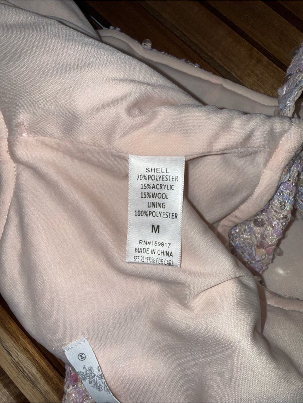 Pristine Altar’d State Regina 3D Floral Tweed Corset Sequin Top Medium - Picture 10 of 13